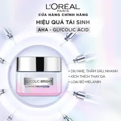 Chỗ sỉ kem Dưỡng Trắng Da Loreal Paris Ban Đêm Glycolic-Bright Glowing Cream Night 50ml Loreal