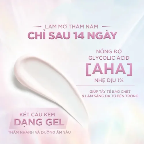 Kem dưỡng trắng da ban ngày Loreal Paris Glycolic-Bright SPF 17, 50ml