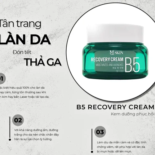 Shop sỉ kem B5 MQ Skin Dưỡng Trắng Da Recovery Cream