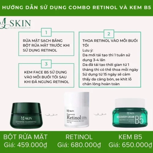 Shop sỉ kem B5 MQ Skin Dưỡng Trắng Da Recovery Cream