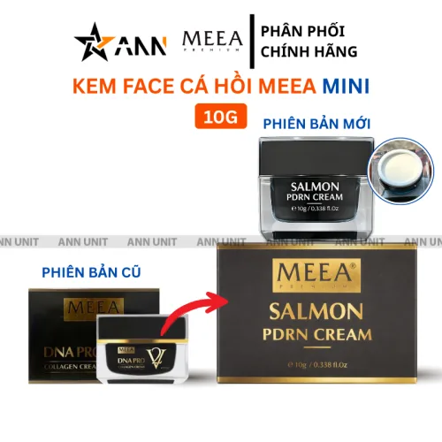Kem Face Cá Hồi Salmon Pdnr Cream Meea Origin Mini - Face Meea Cá Hồi Phiên Bản Mới 10g