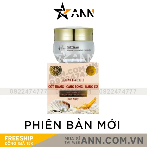 Kem Face cốt trắng căng bóng nâng cơ 15gr của Nicos Beauty