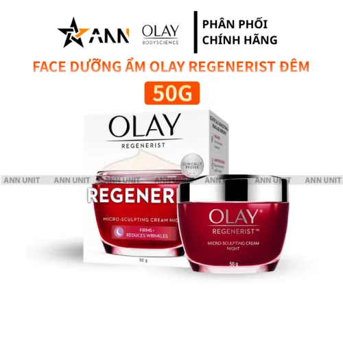 Kem dưỡng ẩm da mặt ban đêm Olay Regenerist Micro-Sculpting Cream 50g