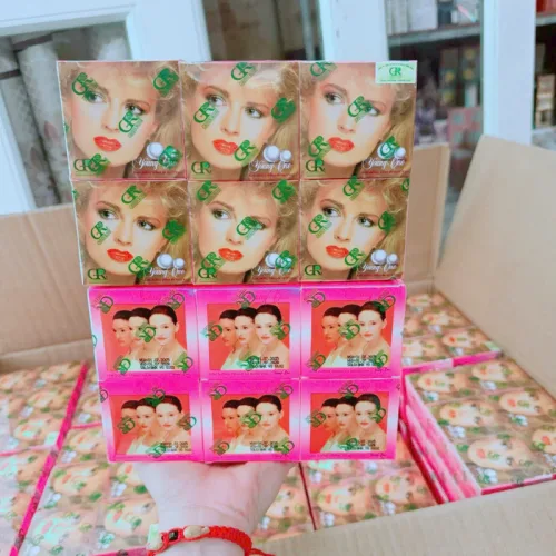 Shop sỉ combo 2 Hộp Kem Face Dưỡng Trắng Da Ngọc Trai Cô Gái Tóc Xù Young One 4.5g/Hộp