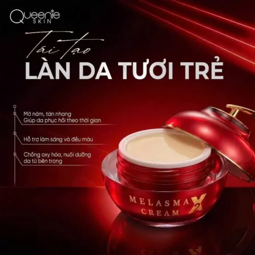 Queenie Skin Melasma Fading Cream X2 20G – Kem Face Huyết Nám Phiên Bản Mới