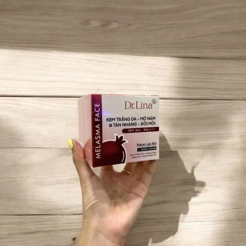 Kem đêm Dr.Lina Melasma Face lựu đỏ 18g hỗ trợ giảm nám
