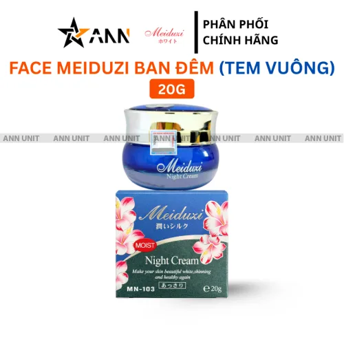 Chuyên sỉ kem Face Meiduzi Xanh Ban Đêm Tem Vuông 20gr - Phiên Bản Mới