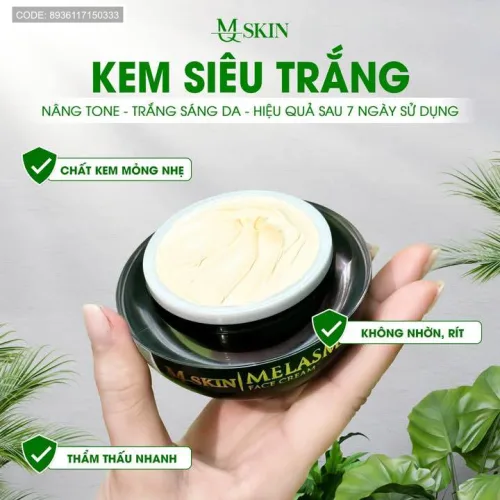 Nguồn hàng sỉ kem Siêu Trắng MQ Skin Melasma