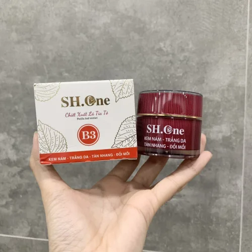 Nơi lấy sỉ kem Face Nám Trắng Da B3 SH One Đỏ Chiết Xuất Lá Tía Tô