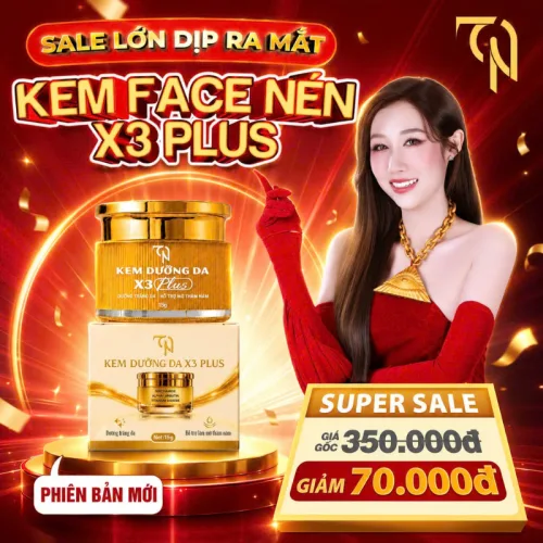 Kem Face Nén Collagen X3 Plus Đông Anh 15g Bản Mới