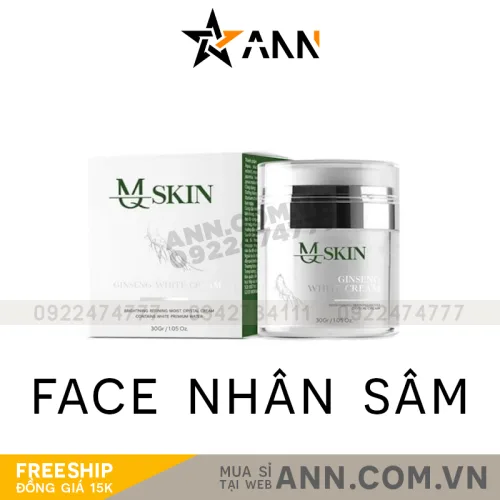 Kem Nhân Sâm MQ Skin Ginseng White Cream 30g