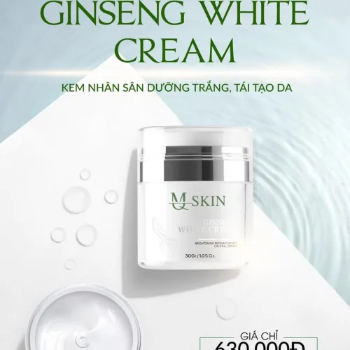 Kem Nhân Sâm MQ Skin Ginseng White Cream 30g