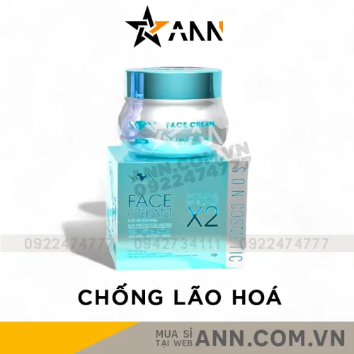 SON Face Cream X2 Kem Face Màu Xanh Biển 10g