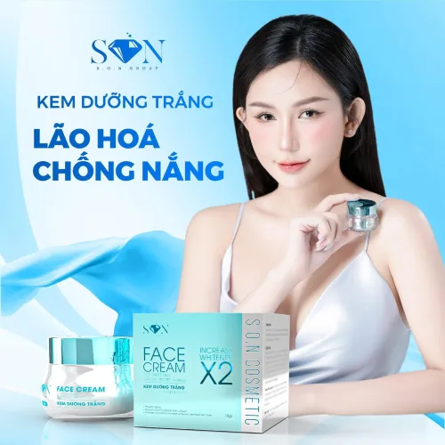 SON Face Cream X2 Kem Face Màu Xanh Biển 10g