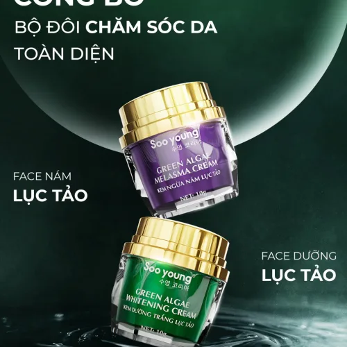 Nguồn hàng sỉ kem Face Tím Giảm Nám Soo Young Mini Green Algae Melasma Cream