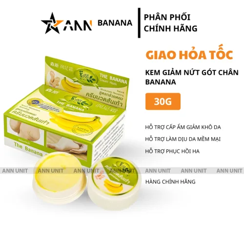 Nơi lấy sỉ kem Hỗ Trợ Cải Thiện Nứt Gót Chân Banana 30g - Kem Nứt Gót Chân Banana