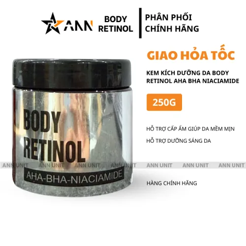 ANN UNIT Kem Body Retinol AHA BHA Niaciamide 250g