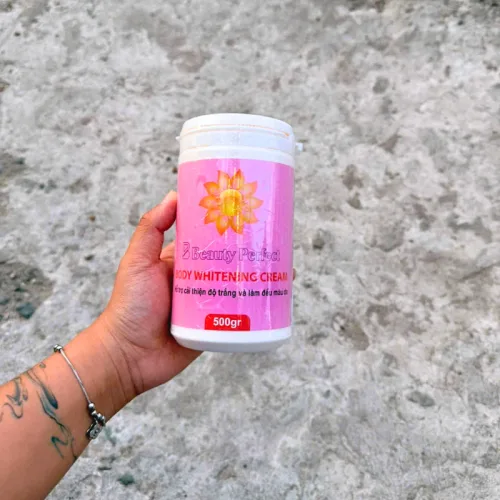 Chuyên sỉ kem Kích Trắng Beauty Perfect Body Whitening Cream Hồng 500g Phiên Bản Việt Nam