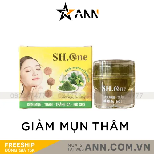SH One Kem Dưỡng Da Mụn Thâm Rau Diếp Cá 15g