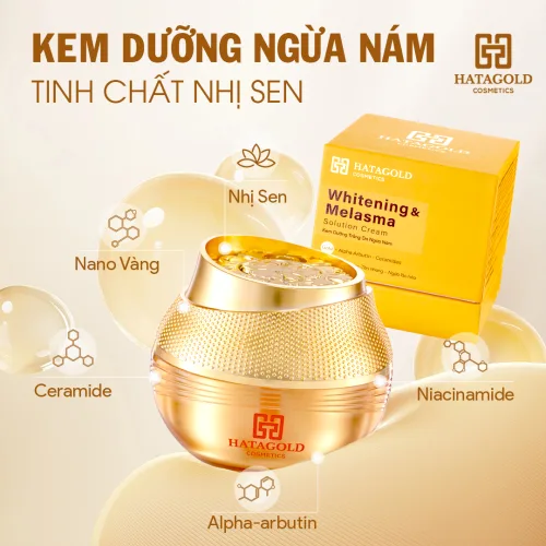 Kem nám Hatagold Cosmetics Nhị Sen Tinh Chất Vàng