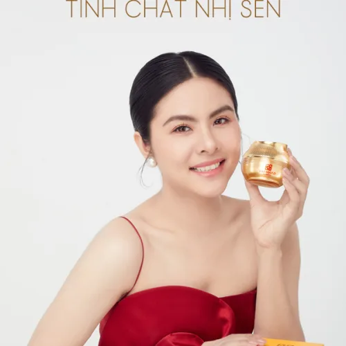 Kem nám Hatagold Cosmetics Nhị Sen Tinh Chất Vàng