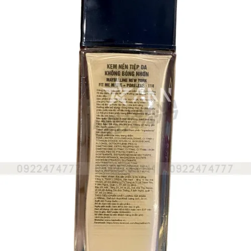 Kem nền Fit Me Matte + Poreless Maybelline New York 30ml SPF22 PA++