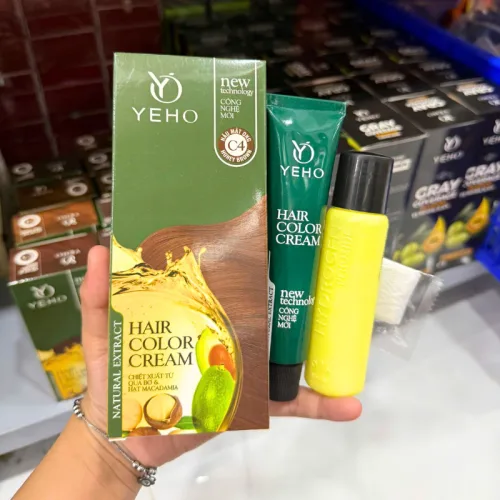 Kem nhuộm phủ bạc Yeho màu kem 60 ml, chọn mã C1-C5