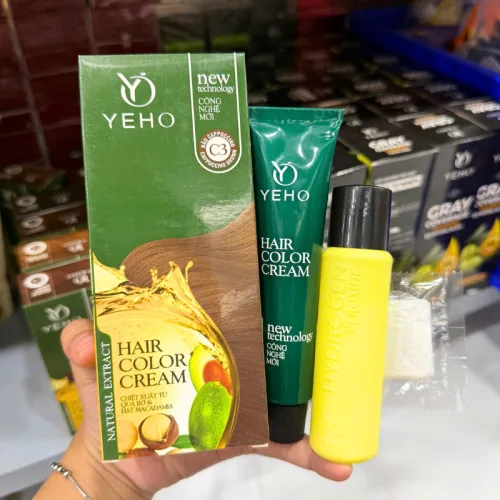 Kem nhuộm phủ bạc Yeho màu kem 60 ml, chọn mã C1-C5
