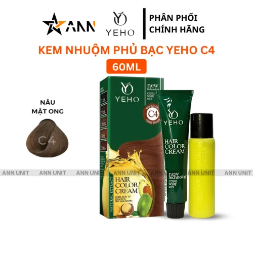 Kem nhuộm phủ bạc Yeho màu kem 60 ml, chọn mã C1-C5