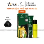 Yeho C1 Kem Nhuộm Tóc Phủ Bạc Màu Đen Tự Nhiên 60ml