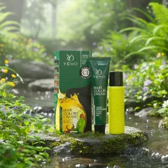 Yeho C1 Kem Nhuộm Tóc Phủ Bạc Màu Đen Tự Nhiên 60ml