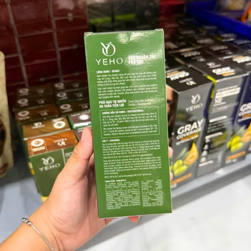 Yeho C1 Kem Nhuộm Tóc Phủ Bạc Màu Đen Tự Nhiên 60ml