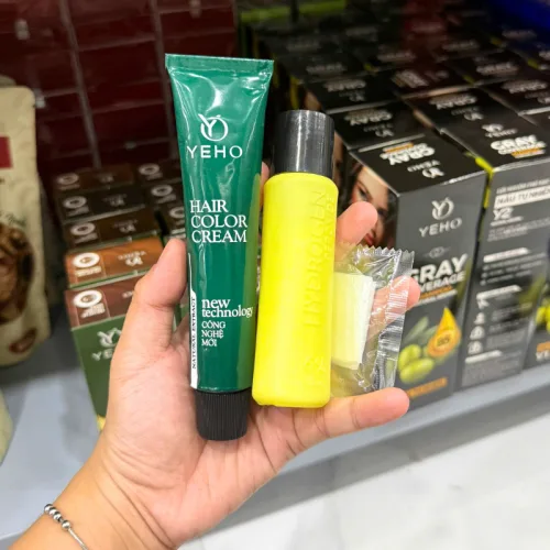 Kem nhuộm phủ bạc Yeho C3 màu nâu cà phê, 60 ml