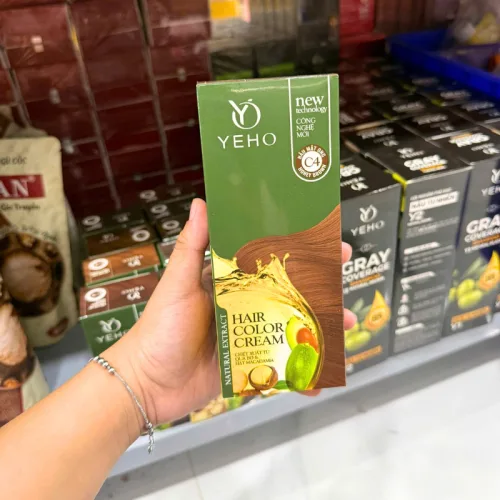 Nơi lấy sỉ kem Nhuộm Phủ Bạc Yeho C4 Màu Nâu Mật Ong - Kem Nhuộm Yeho