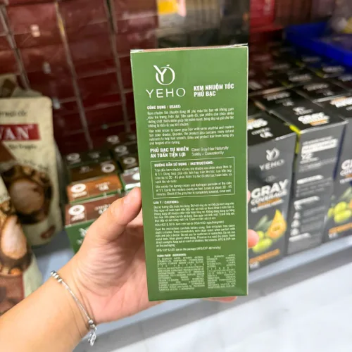 Kem nhuộm Yeho C5 phủ bạc màu nâu hạt dẻ, 60 ml