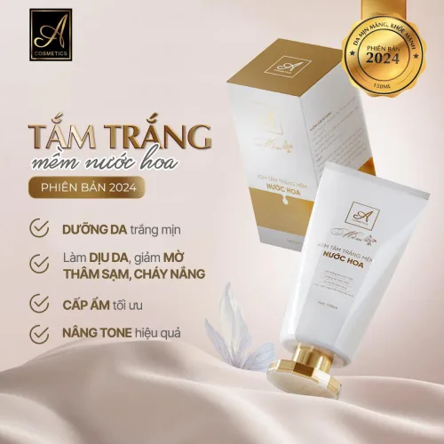 Kem tắm trắng mềm nước hoa A Cosmetics bản 2024