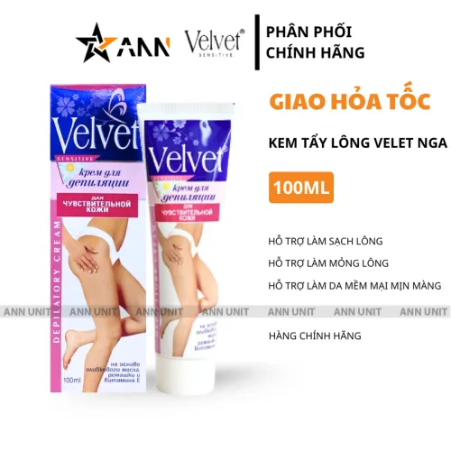 Chỗ sỉ kem Tẩy Lông Velet Nga 100ml