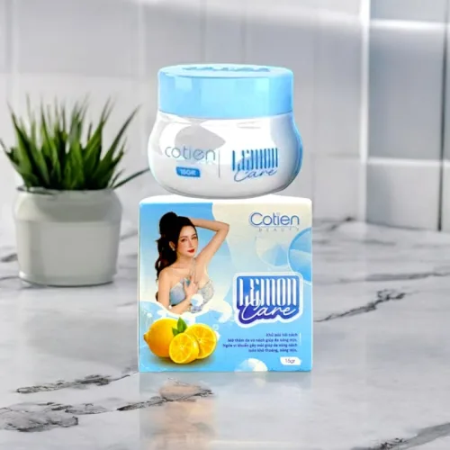 Kem thâm nách Cotien Beauty Lemon Care màu xanh 15g phiên bản mới