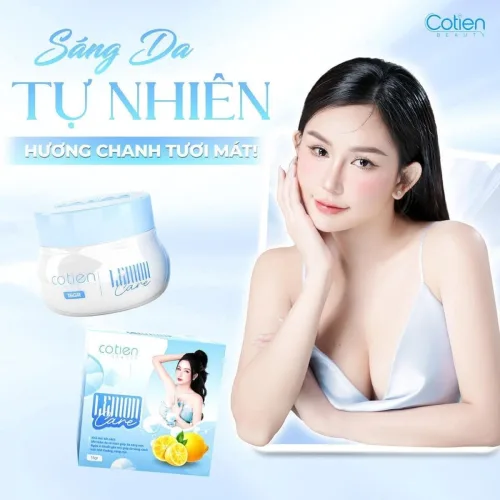 Kem thâm nách Cotien Beauty Lemon Care màu xanh 15g phiên bản mới