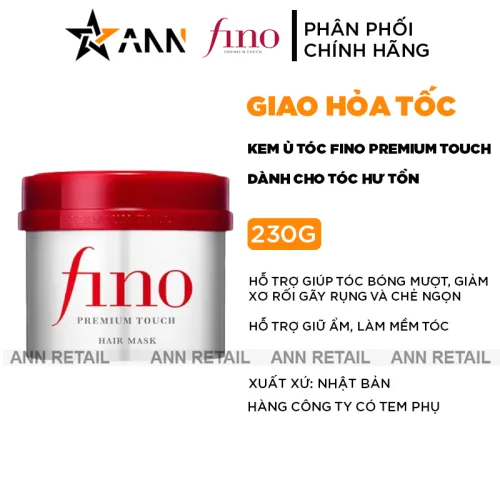 Nơi lấy sỉ kem Ủ Tóc Fino Premium Touch Phục Hồi Tóc Hư Tổn 230g