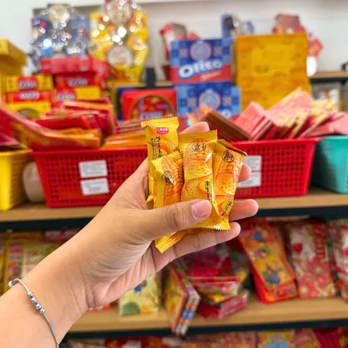 Kẹo dẻo bắp nhân phô mai chảy dạng hàng xá 200g hộp