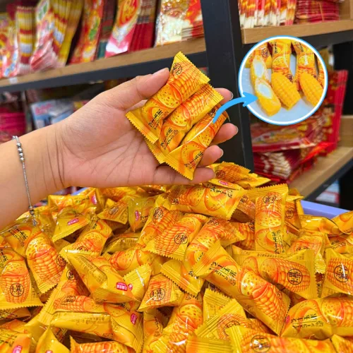 Kẹo dẻo bắp nhân phô mai chảy dạng hàng xá 200g hộp