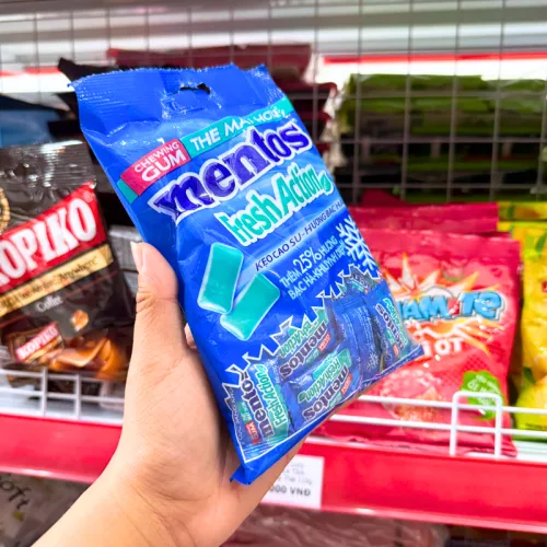 Chuyên sỉ kẹo Cao Su Mentos Hương Bạc Hà 112g