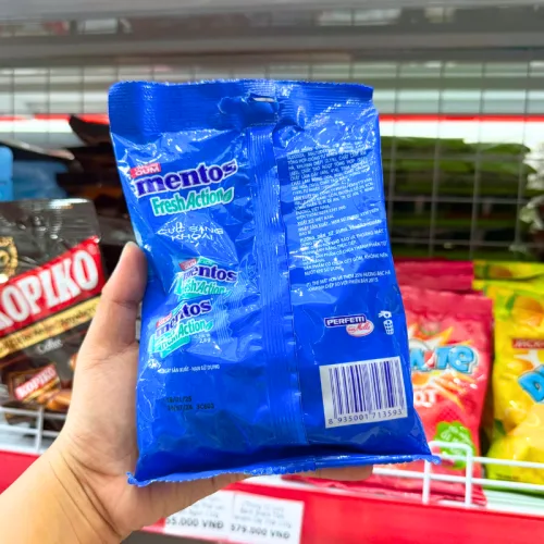 Chuyên sỉ kẹo Cao Su Mentos Hương Bạc Hà 112g