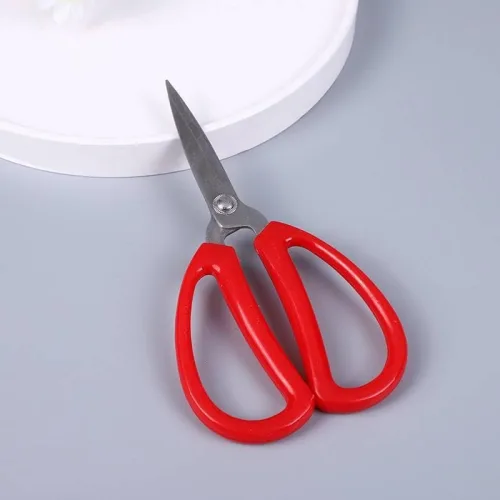 Kéo 013 Đa Năng Thép Không Rỉ Màu Đỏ, Kích Thước 17x9x1,5cm