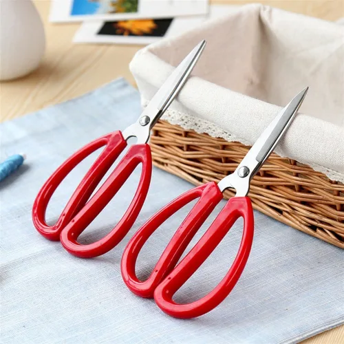 Kéo 013 Đa Năng Thép Không Rỉ Màu Đỏ, Kích Thước 17x9x1,5cm