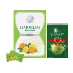 Kẹo chanh Limorlim Ez Beauty hộp 7 viên, quà tặng 1 Deto Candy