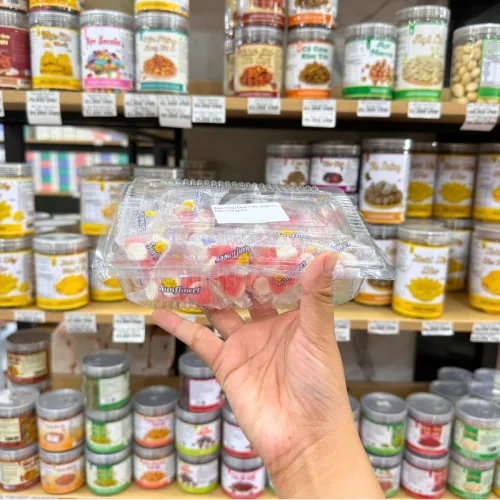 Kẹo Chip Dẻo Tam Giác Vị Dâu Hàng Xá 200g