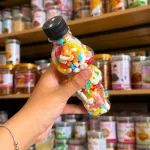 Chỗ sỉ kẹo Cứng Hương Vị Trái Cây - Kẹo Ngũ Sắc 220g - Chai Gấu Nhỏ