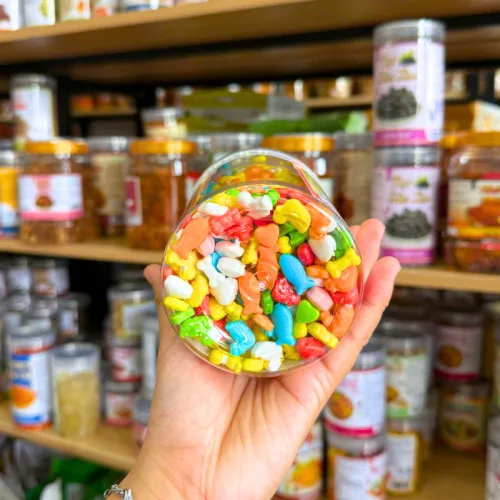 Chỗ sỉ kẹo Cứng Ngũ Sắc Hương Vị Trái Cây 500g - Hộp Pet
